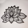 Wallity Lotus - APT524MS Escultura de Pared de Metal Negra